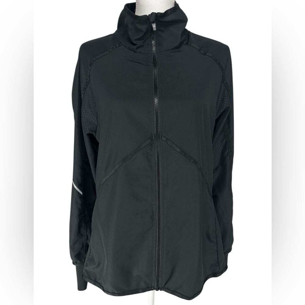 CHAMPION / Black Light-weight Windbreaker / Large / Activewear Workout Running